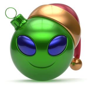 May shiny aliens baubles always dangle from your Christmas Tree.