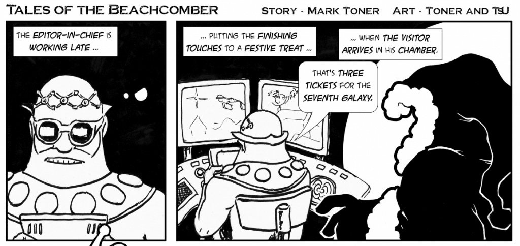 The Editor works late on the night before Christmas...